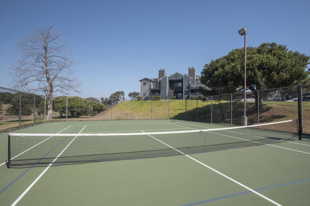 Tennis court at Cypress Creek in Salinas, California