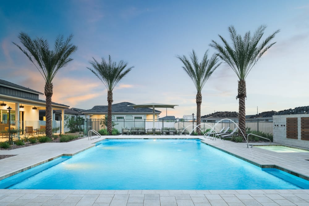 Resort style pool at Arrebol Villas in Goodyear, Arizona