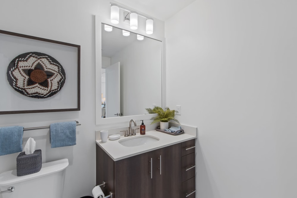 Bathroom at One City Center | Apartments in Durham, North Carolina