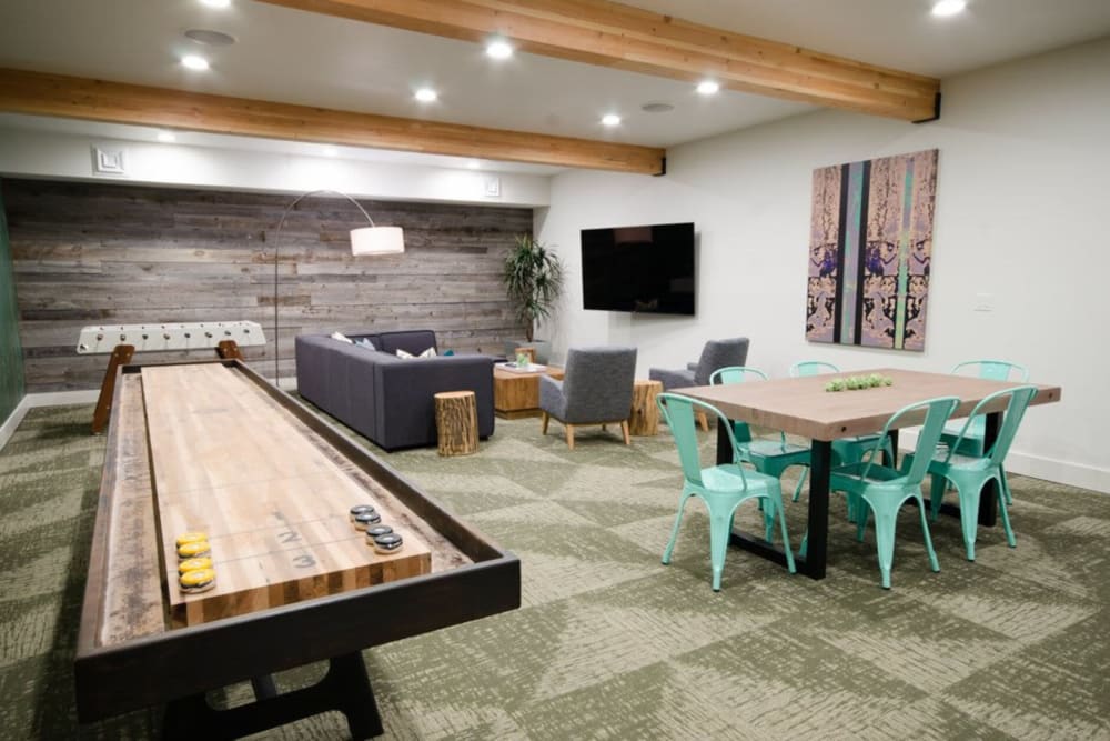 Game room for residents at The Fairways in Tacoma, Washington
