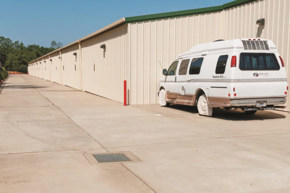 Parking space at Green Valley Road Self Storage in El Dorado Hills, California