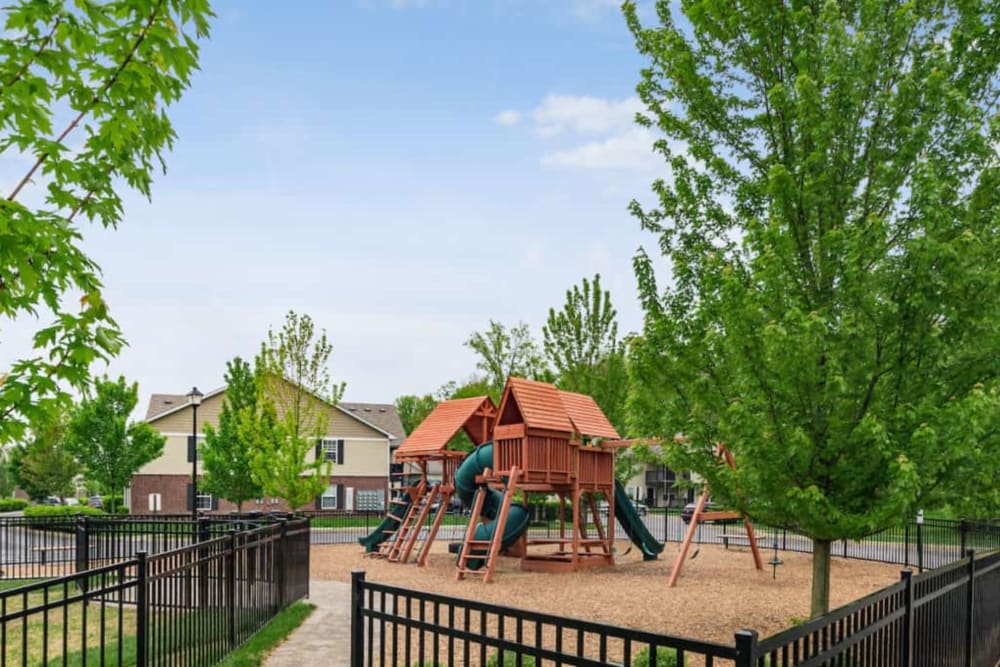 Playground for kids at Albany Landings in Westerville, Ohio