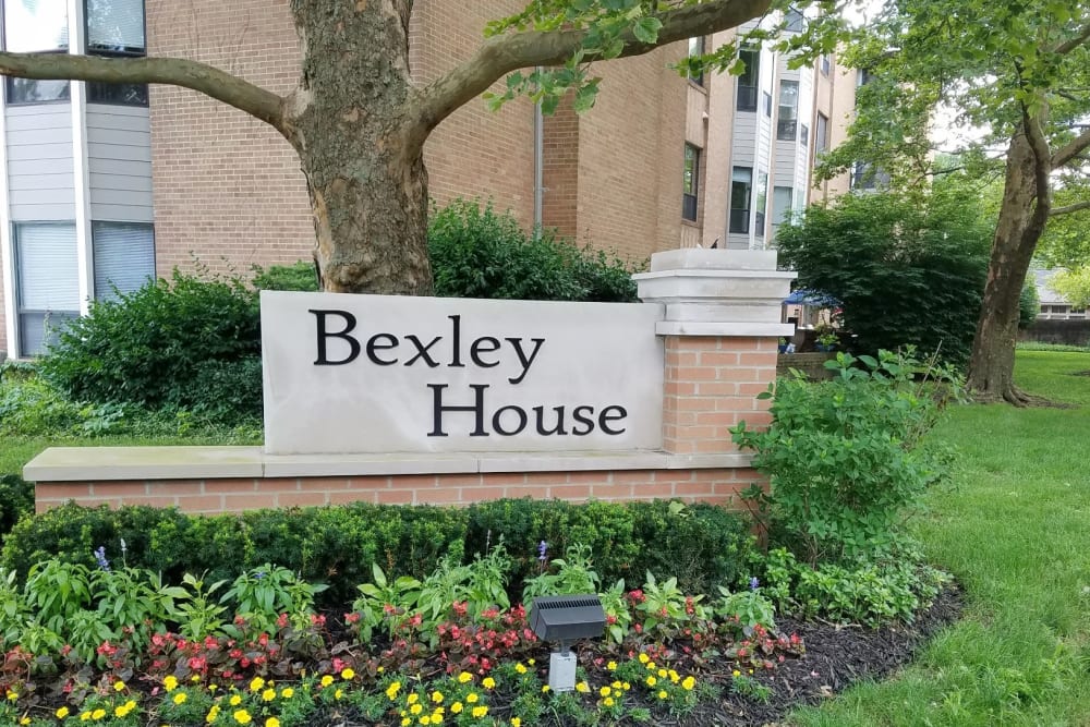 Community sign at Bexley House in Columbus, Ohio