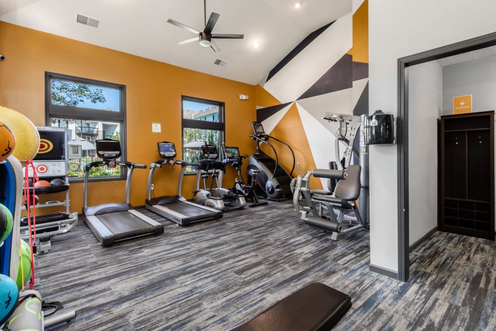 Fitness center at Polaris Crossing in Westerville, Ohio