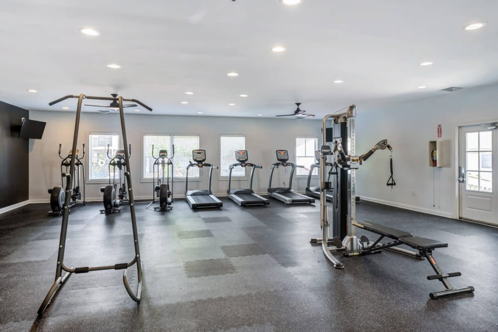 Fitness center at Williamsburg of Cincinnati in Cincinnati, Ohio