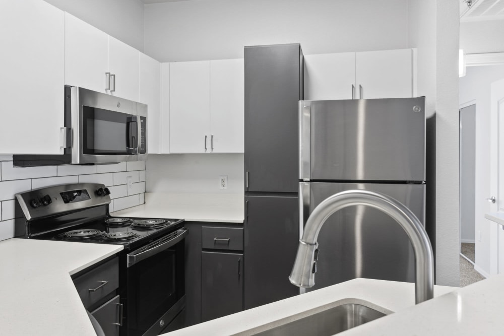 Modern kitchens and appliances at The Urban in Phoenix, Arizona