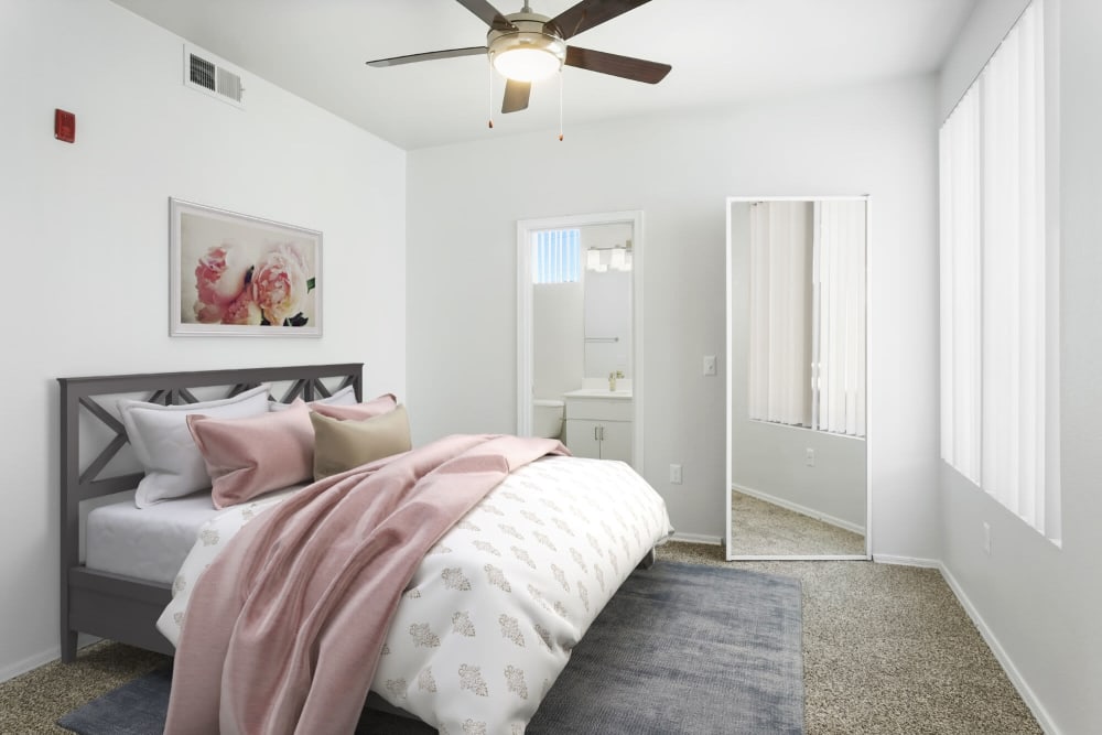 Modern bedrooms at The Urban in Phoenix, Arizona