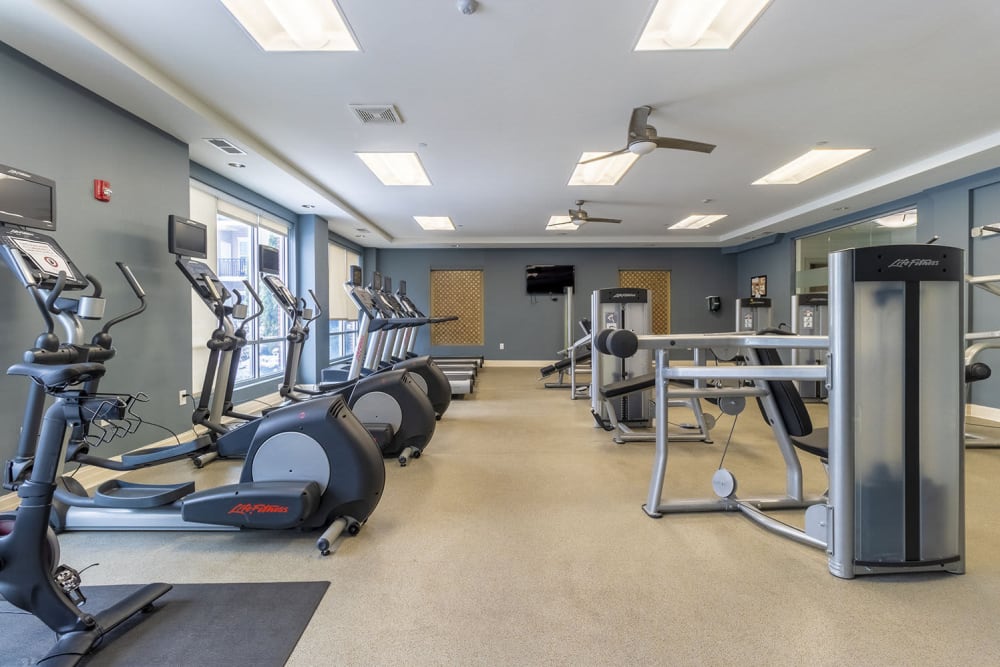 Modern Fitness Center at Marquee at Andover in Andover, Massachusetts