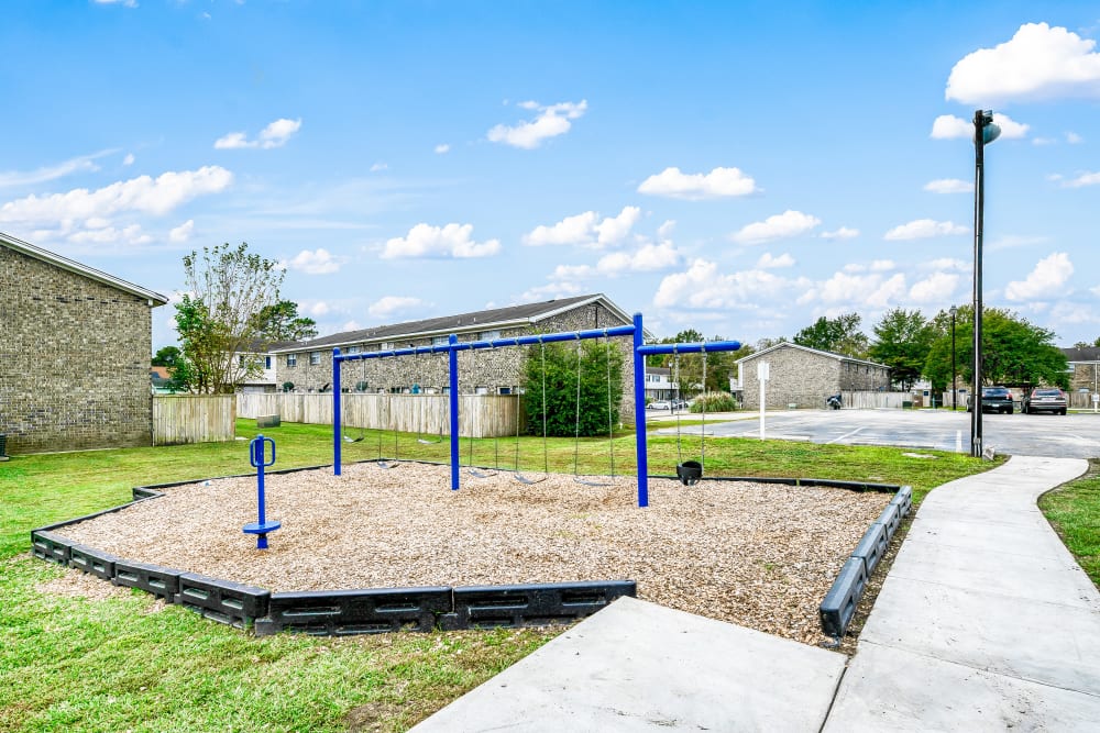 playground outside at Patriot's Place Townhomes in Goose Creek, South Carolina
