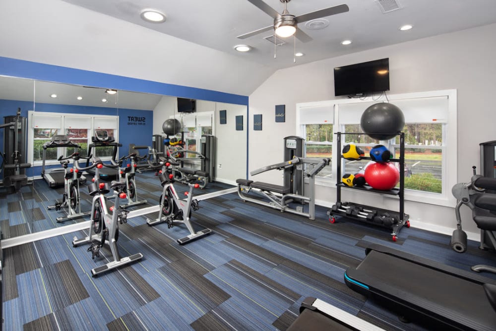 Fitness center at Bridgeport in Raleigh, North Carolina