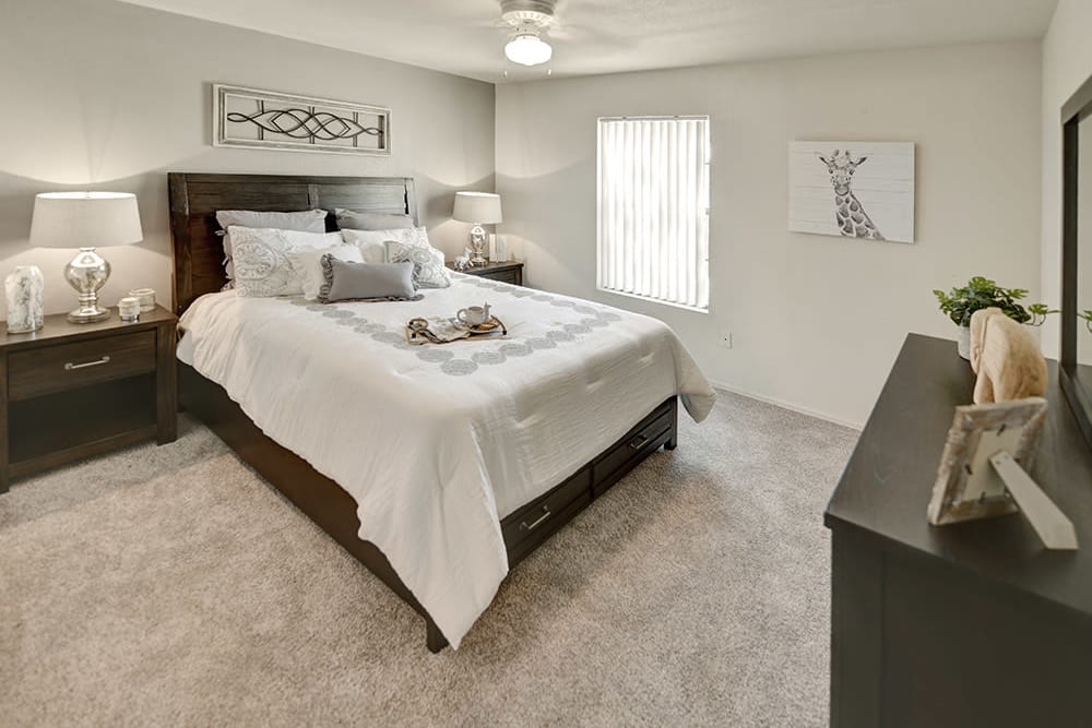Primary Bedroom at Cottonwood Crossing Apartments in Casa Grande, Arizona 