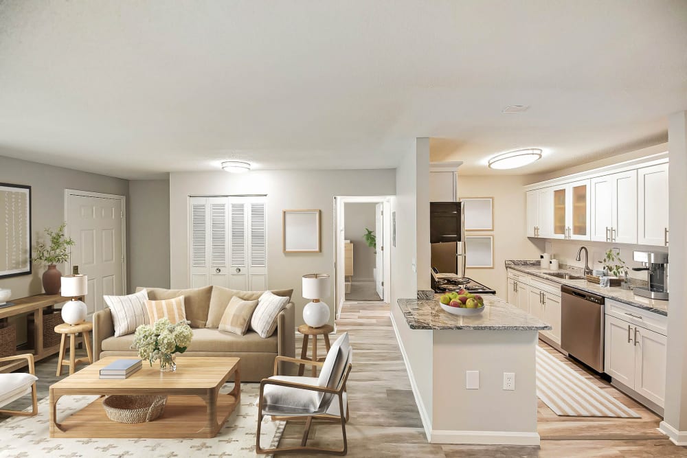 Eagle Rock Apartments at Enfield offers a Living Room in Enfield, Connecticut