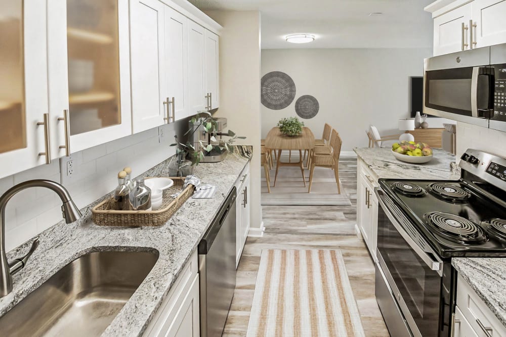 Enjoy our Modern Apartments Kitchen at Eagle Rock Apartments at Enfield
