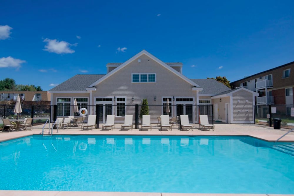 Our Modern Apartments at Westborough, Massachusetts showcase a Swimming Pool