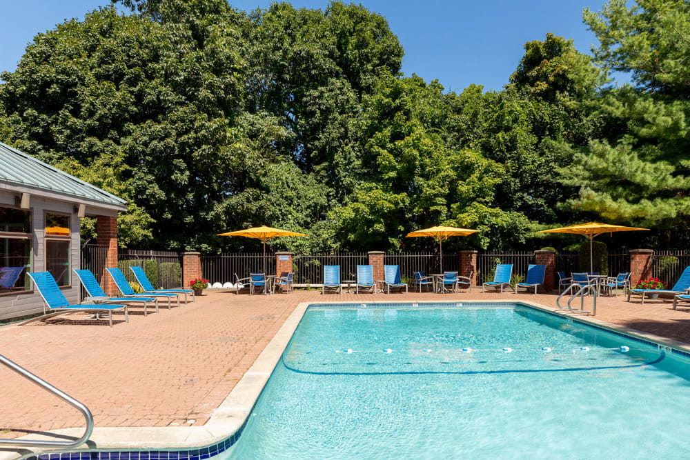 Eco-friendly swimming pool at Eagle Rock Apartments at Swampscott in Swampscott, Massachusetts