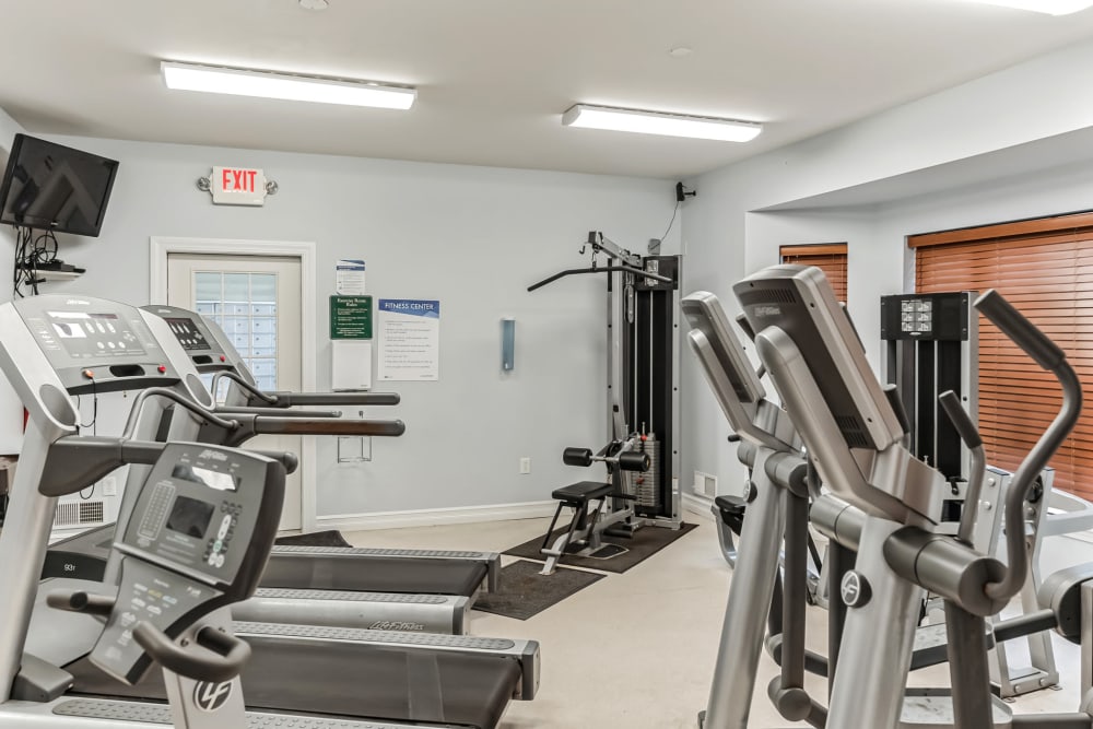 Our Modern Apartments in Rensselaer, New York showcase a Fitness Center