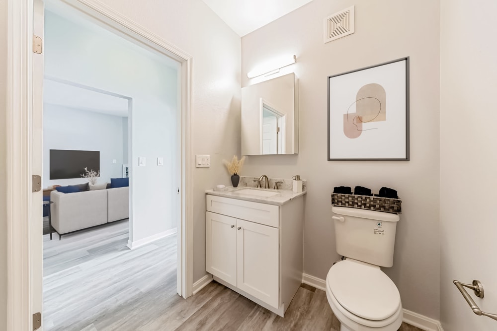 Enjoy our Cozy Apartments Bathroom at Eagle Rock Apartments at Fishkill