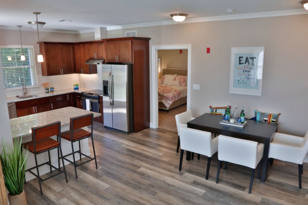 Our Modern Apartments in Simsbury, Connecticut showcase a Kitchen