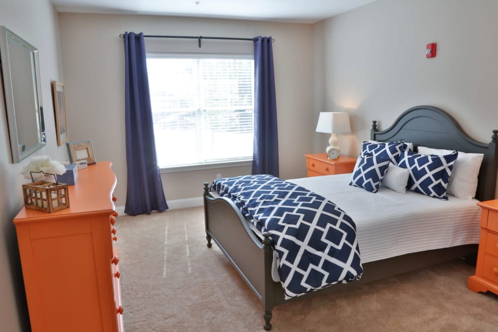 Our Spacious Apartments in Simsbury, Connecticut showcase a Bedroom