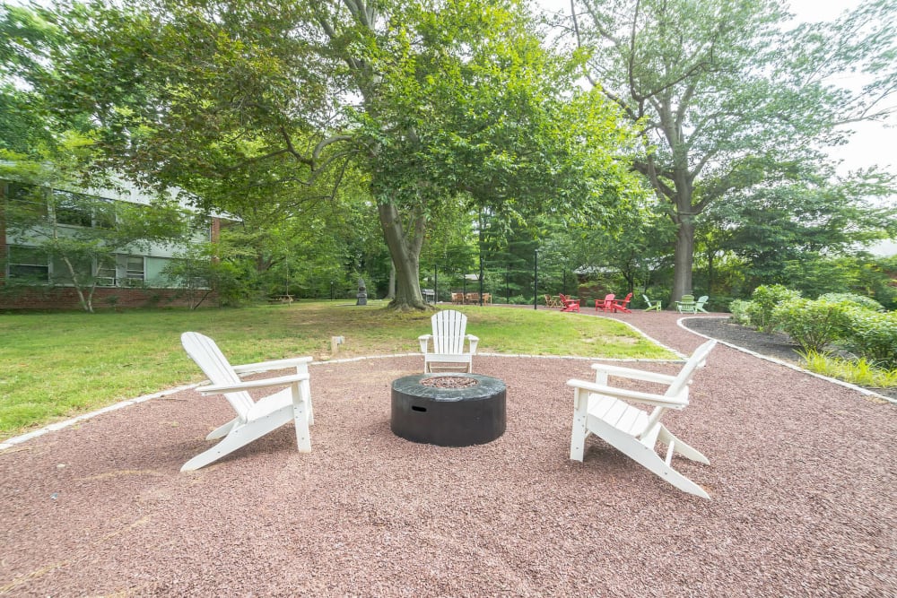 Nature inspired park and lounge area at Cherokee Apartments in Philadelphia, Pennsylvania