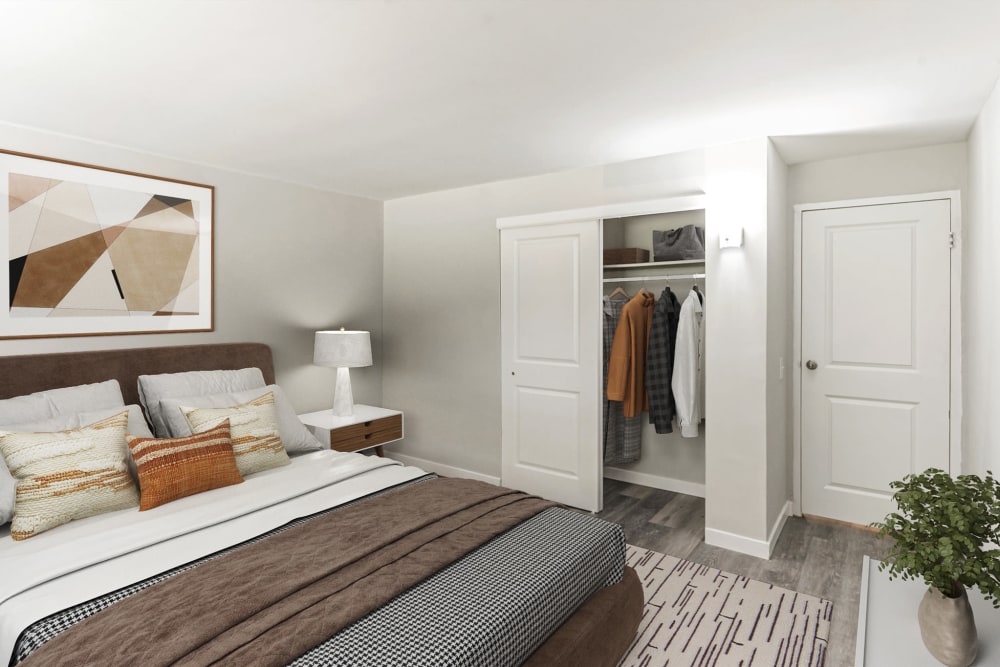 Cherokee Apartments offers a Modern Bedroom in Philadelphia, Pennsylvania