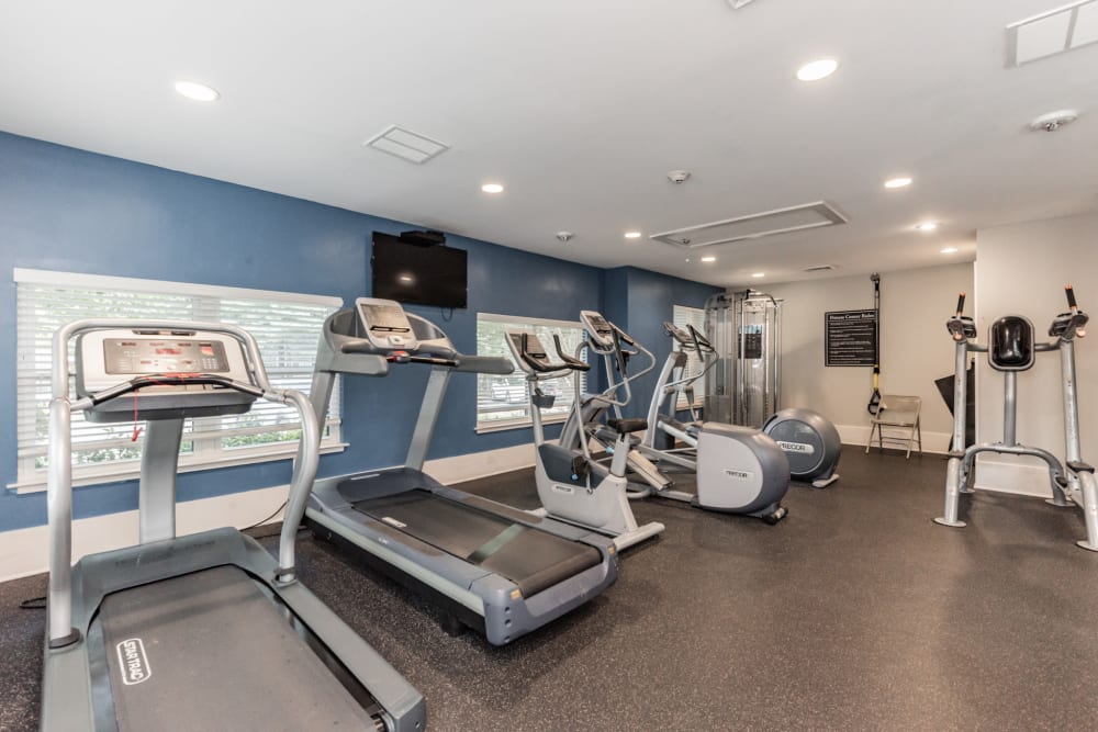 State of the art fitness center at Eagle Rock Apartments at Columbia in Columbia, Maryland