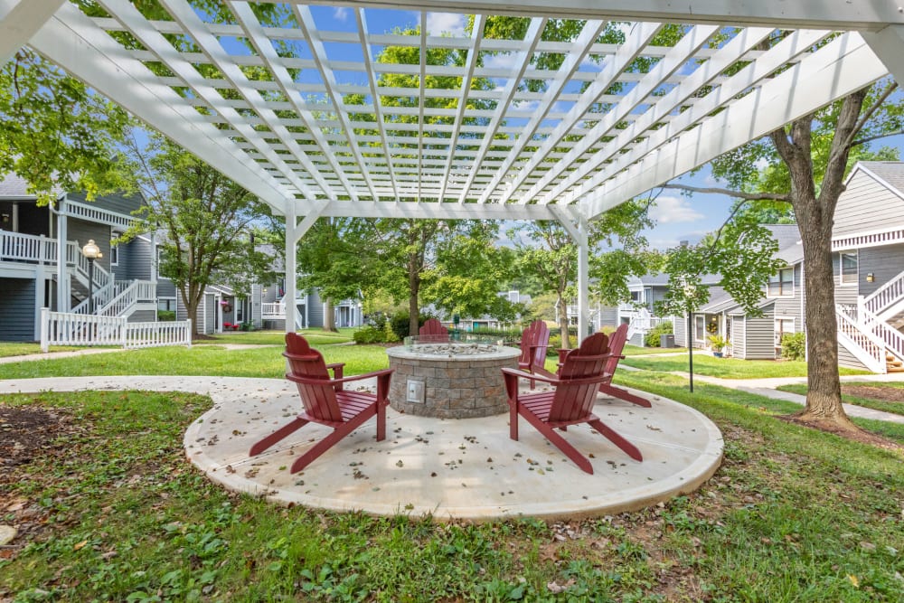 Outdoor fire pit at Eagle Rock Apartments at Columbia in Columbia, Maryland