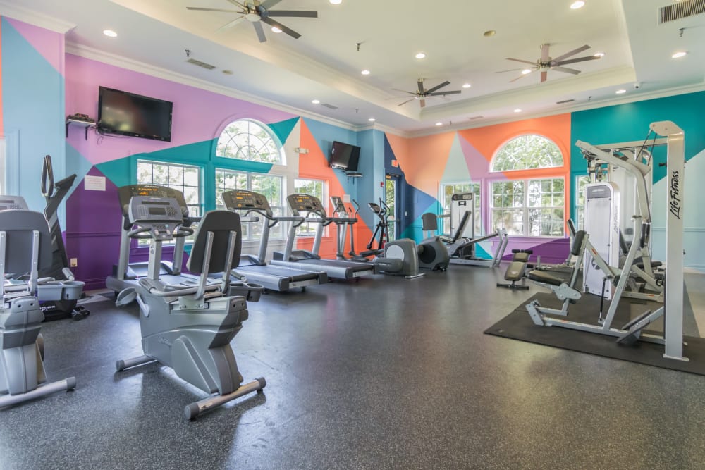 High end Gym at Eagle Rock Apartments at Freehold in Freehold, New Jersey