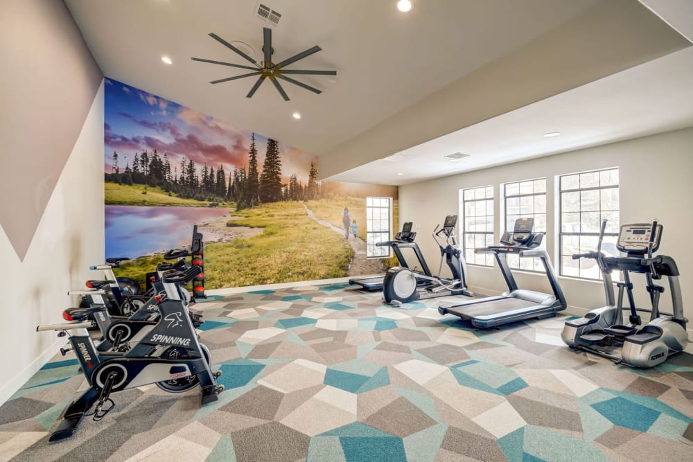 Fitness center at Artemis at Spring Canyon in Colorado Springs, Colorado