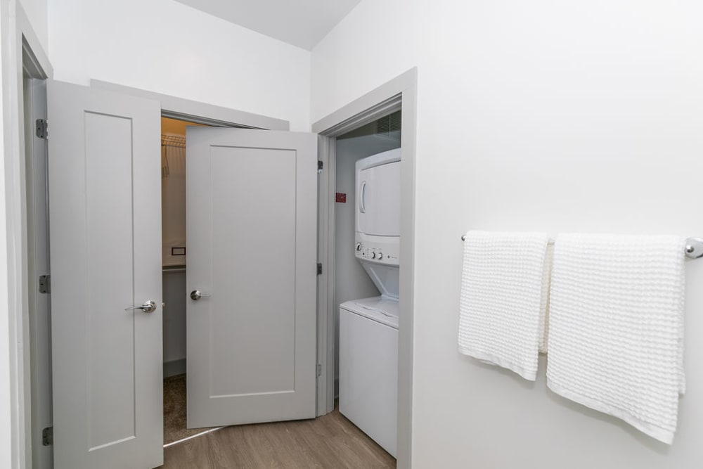 In-home washer & dryer at EDGE on the Beltline | Apartments in Atlanta, Georgia