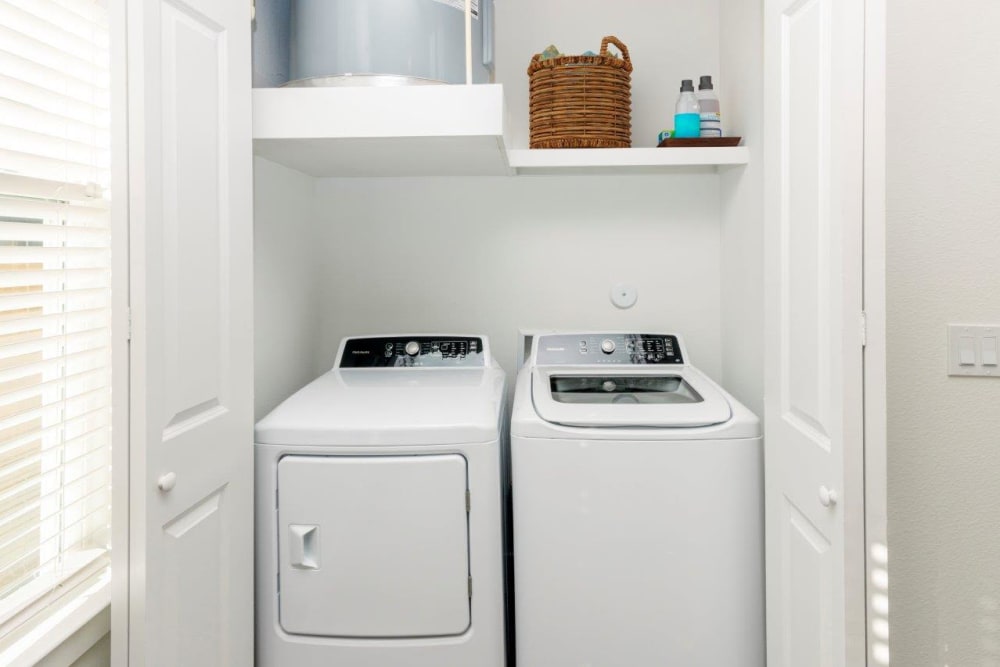 Washer and dryer at Elevate at Skyline in McKinney, Texas