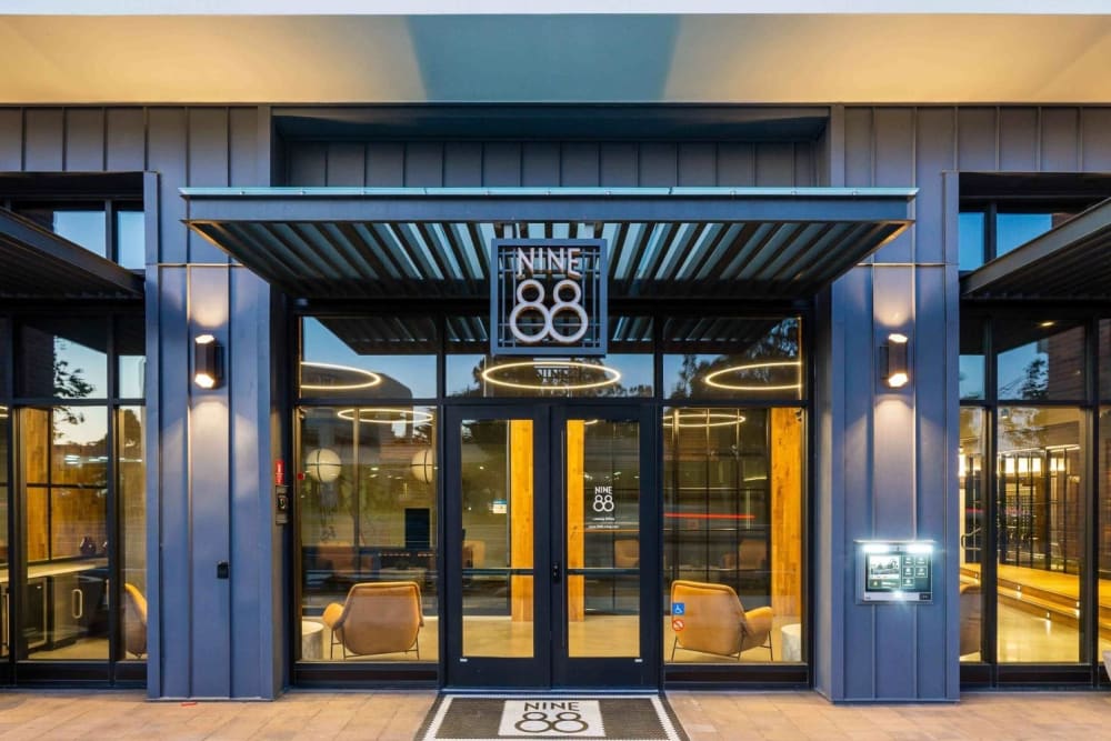 Entrance to the location at Nine 88 in South San Francisco, California