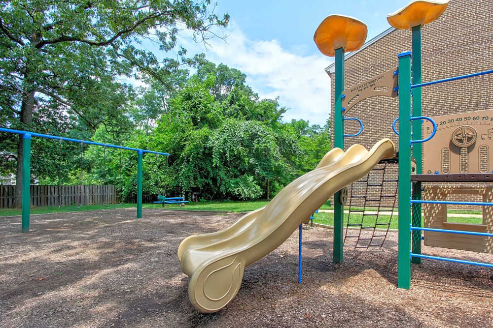 Childrens play ground at Courts of Mt Vernon in Alexandria, Virginia