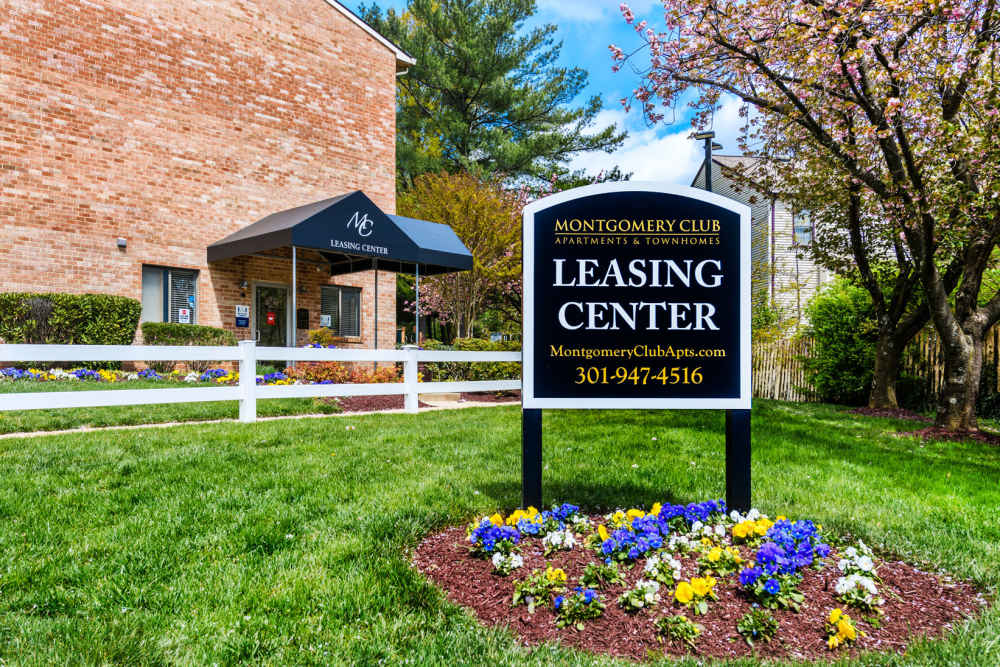 Sign outfront at Montgomery Club in Gaithersburg, Maryland