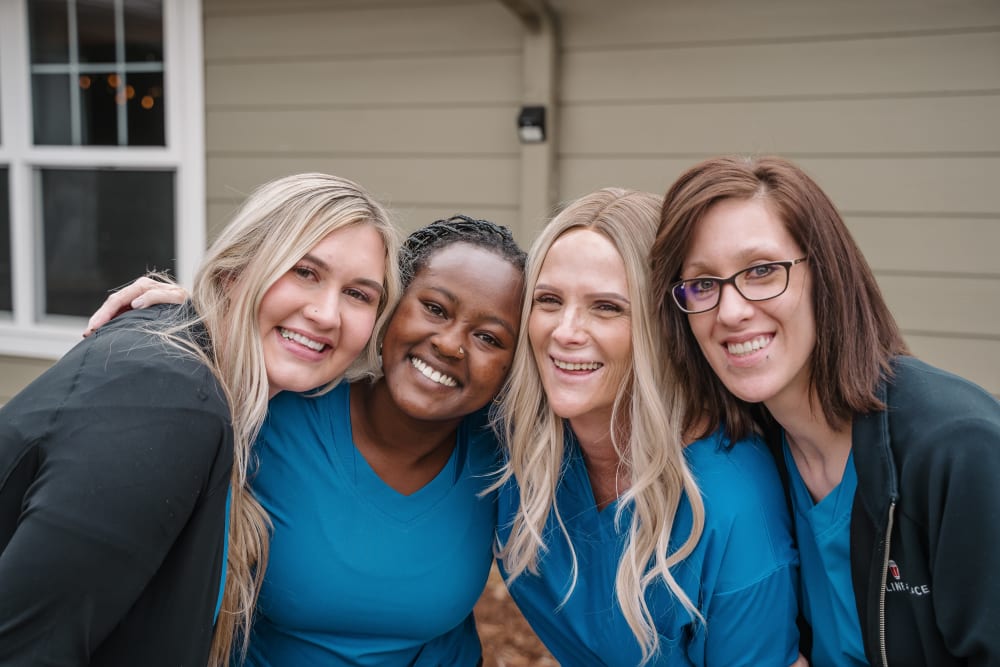 Our beautiful staff members at Highline Place in Littleton, Colorado