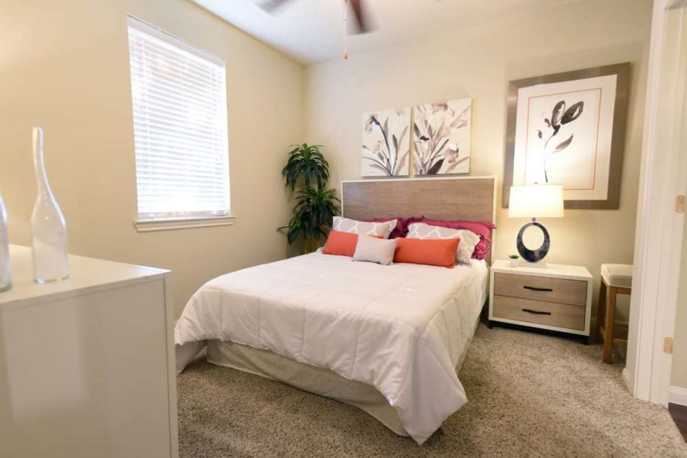 Cozy bedroom at Oak Forest in Victoria, Texas