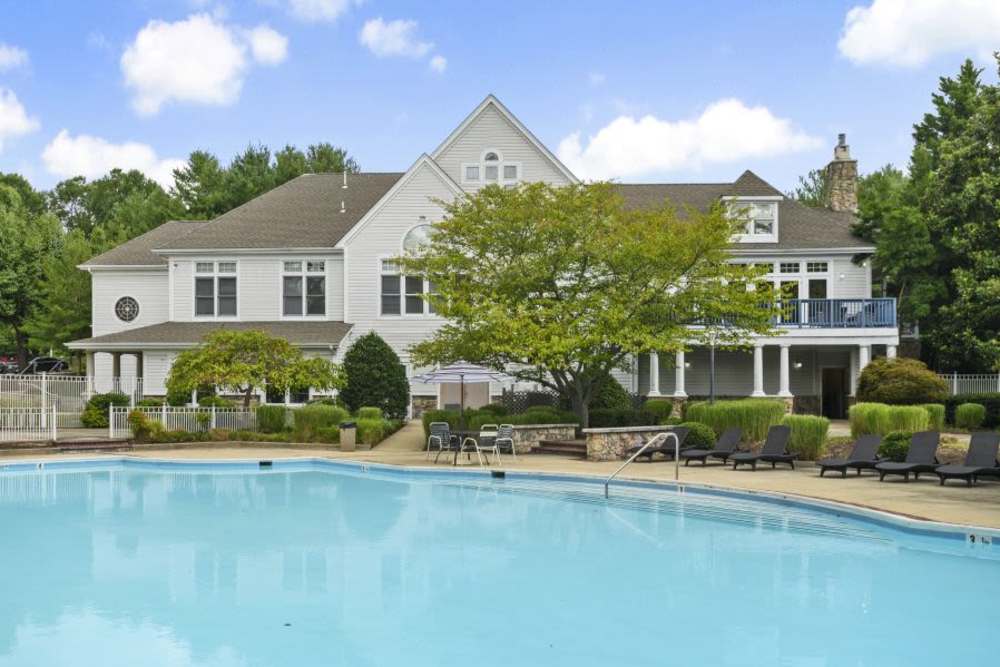Large sparkling pool at WOODS OF MARLTON in Upper Marlboro, Maryland