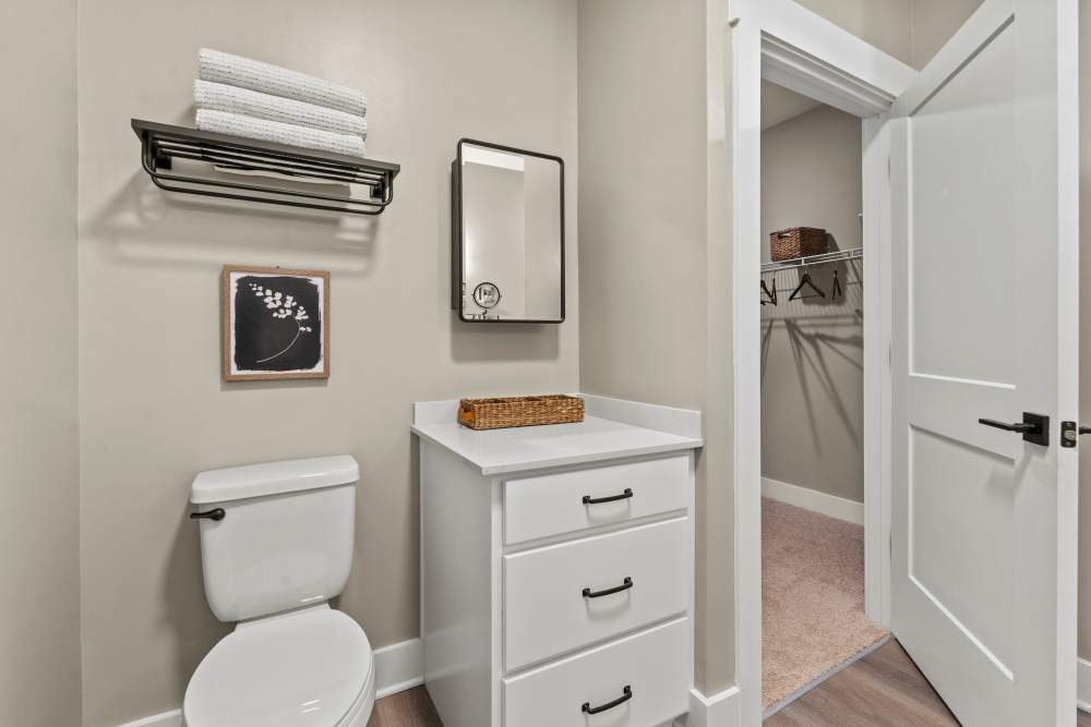 Master bathroom at Upper East in Frederick, Maryland