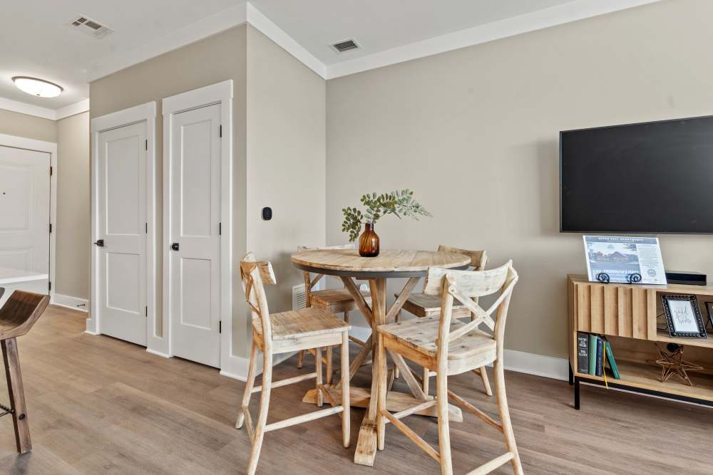 Round table in a home at Upper East in Frederick, Maryland