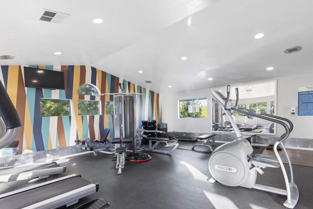 Fitness center at Fountain Palms in Peoria, Arizona