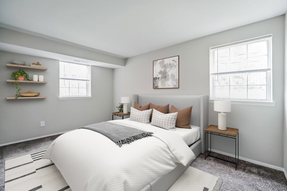 Our Modern Apartments in Forest Hill, Maryland showcase a Bedroom
