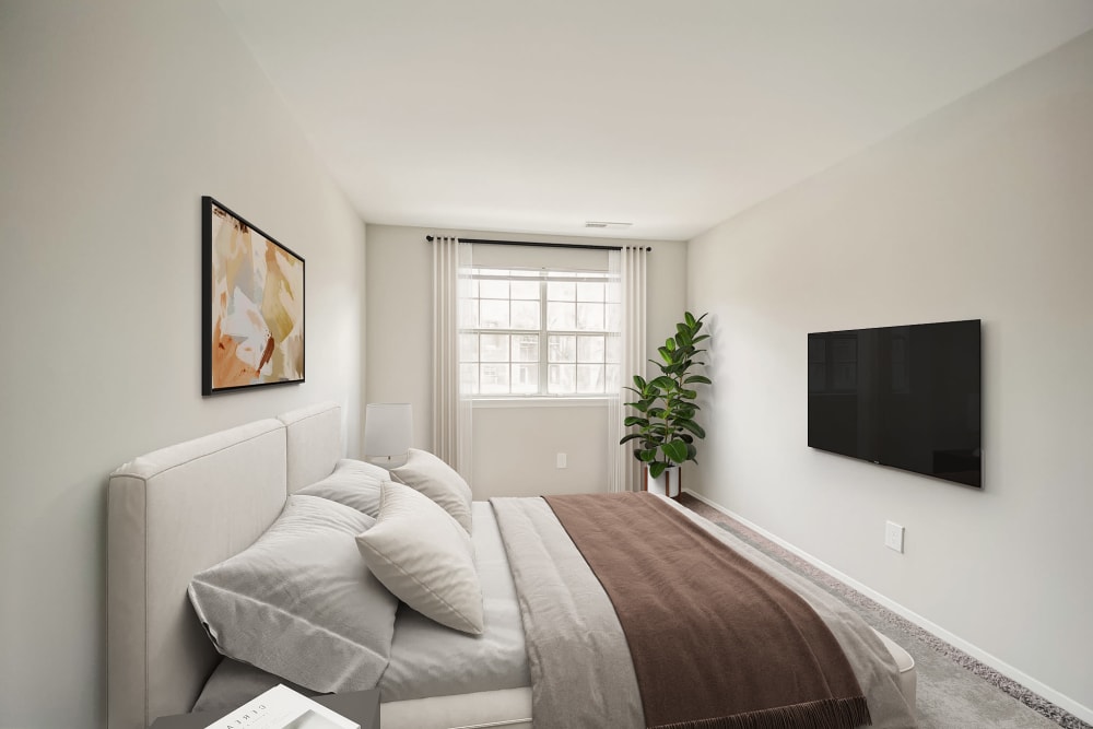 Enjoy our Modern Apartments Bedroom at Eagle Rock Apartments at Bel Air North