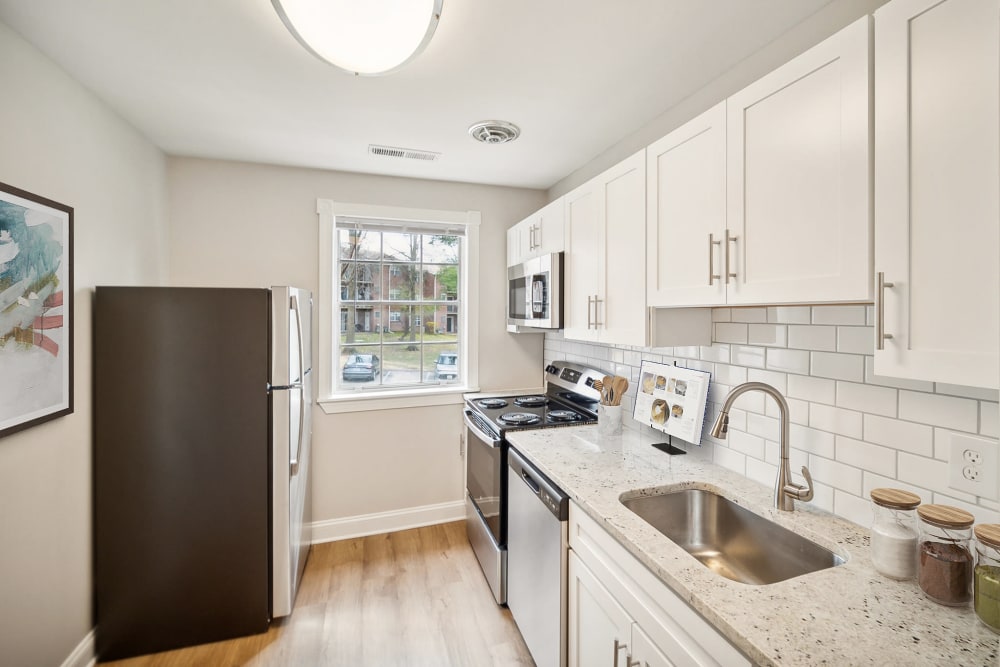 Modern Kitchen at Eagle Rock Apartments at Bel Air North in Forest Hill, Maryland