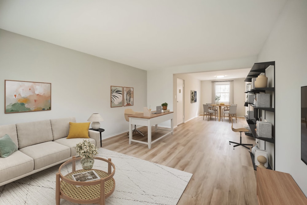 Modern Apartments with a Living Room at Eagle Rock Apartments at Bel Air North