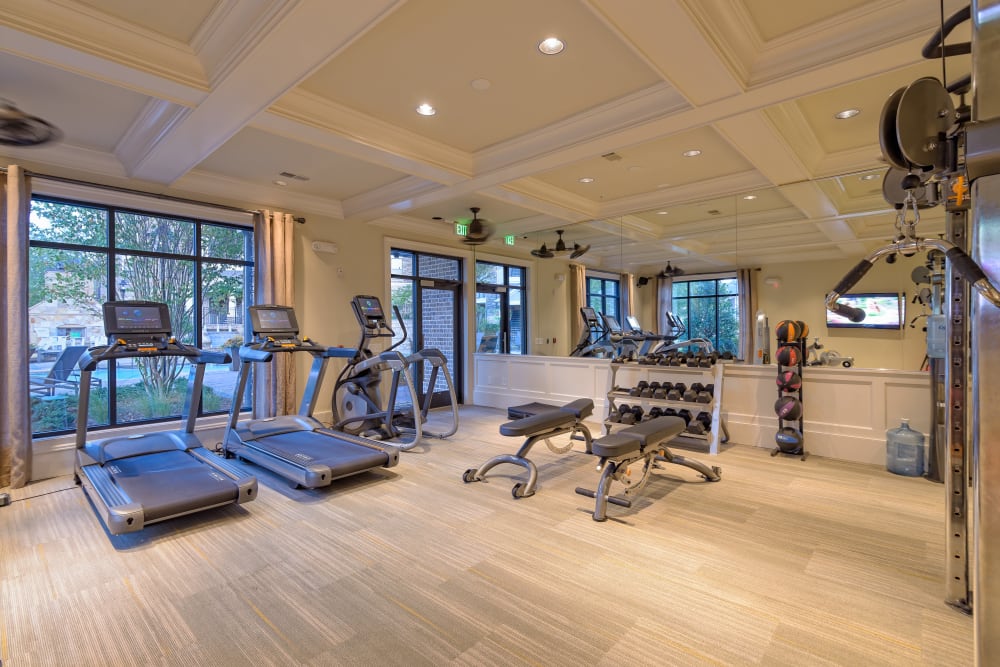 State-of-the-art fitness center at Provenza at Old Peachtree in Suwanee, Georgia