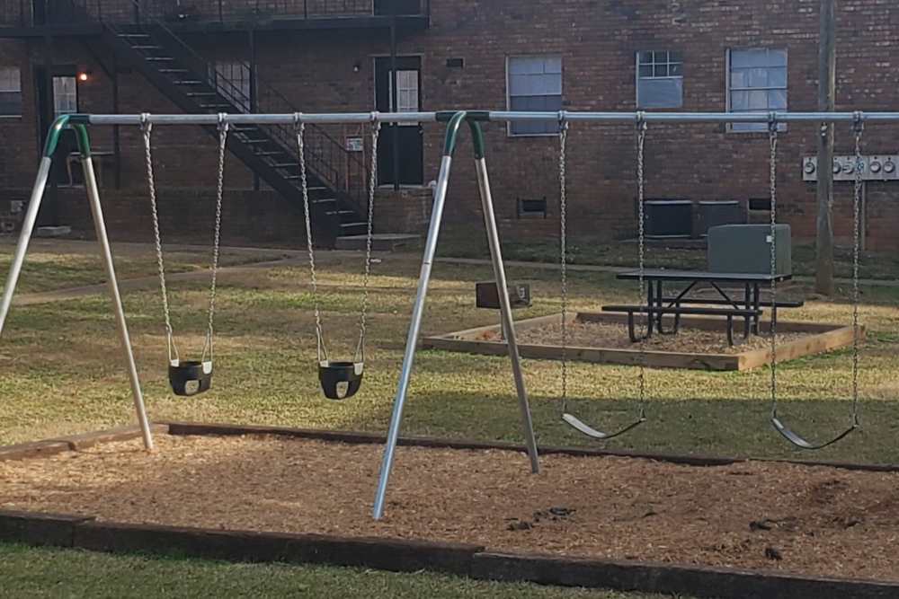 Swing set at Flats @ 235 in Athens, Georgia