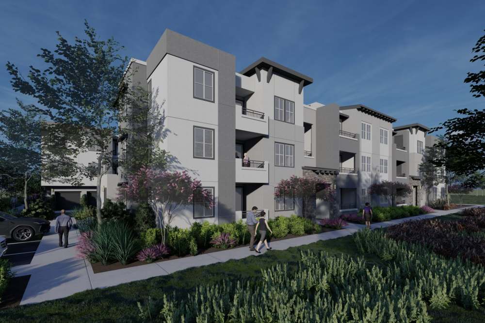 Exterior of Monamos Terrace Apartments in Murrieta, California