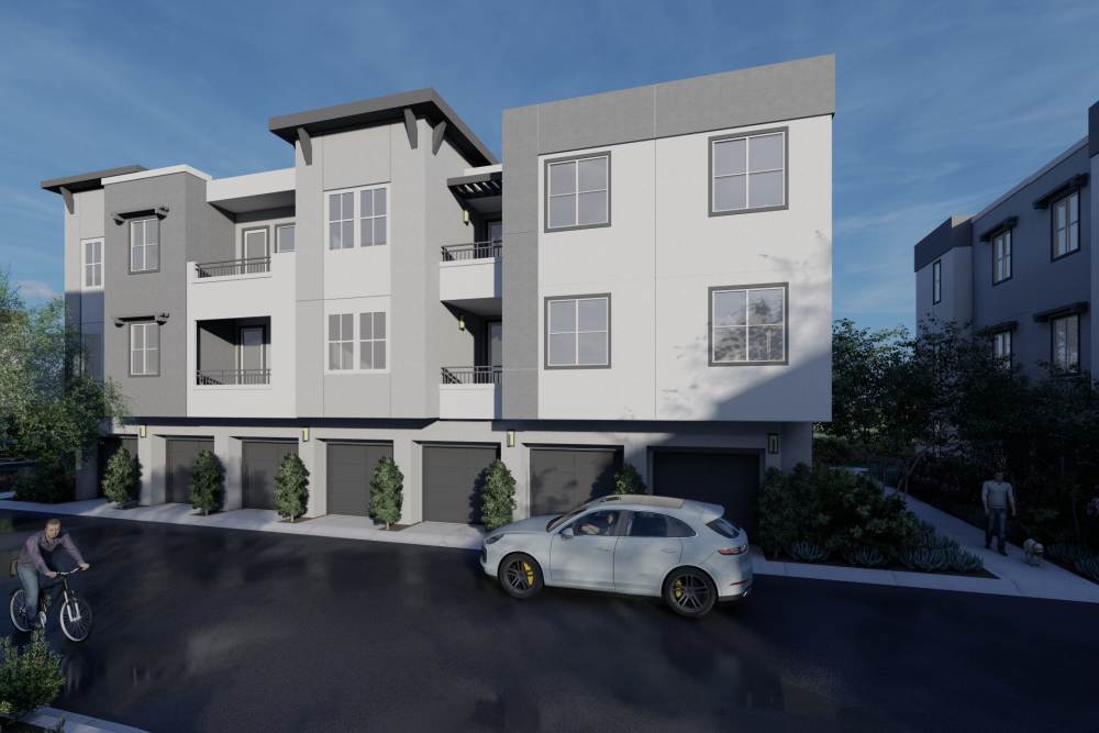 Rendering of the community at Monamos Terrace Apartments in Murrieta, California