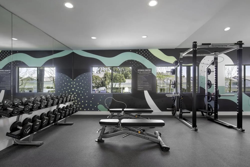 Fitness center at Marea in Dana Point, California