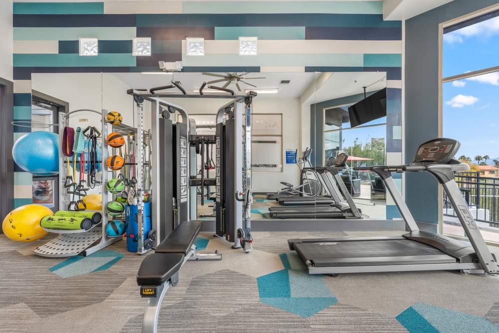 Incredibly fitness center with everything you need for a workout at Luna at Fountain Hills in Fountain Hills, Arizona